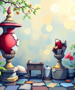 Shattered Urns Hidden Paradise Paint By Numbers