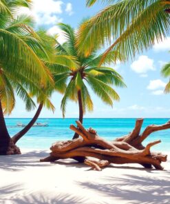 Tropical Palms Paint Numbers