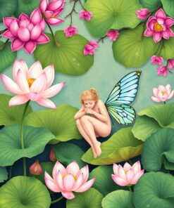 Tropical Lotus Paint Numbers