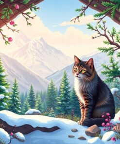 Alpine Cat Paint Numbers