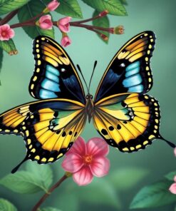 Rain Swallowtails Paint Numbers