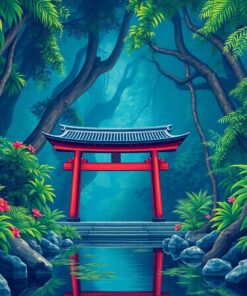 Tropical Grotto Paint Numbers