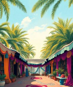 Vintage Palms Paint Numbers