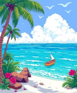 Tropical Sands Paint Numbers