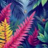 Exotic Ferns Paint Numbers