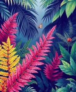 Exotic Ferns Paint Numbers
