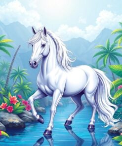 Tropical Oasis Paint Numbers