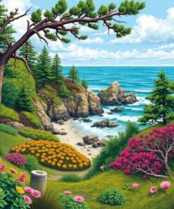 Silver Timber Lush Greens Paint By Numbers