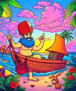 Sinbad Tropical Island Quest Paint By Numbers