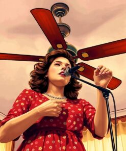 Singer Beneath Ceiling Fan Paint By Numbers