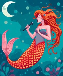 Sea Mermaid Paint Numbers