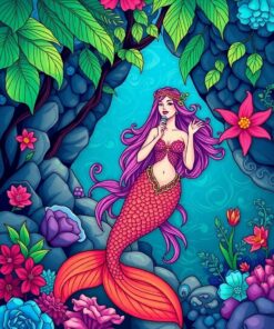 Mermaid Cove Paint Numbers