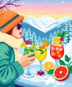 Winter Drinks Paint Numbers