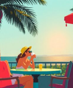 Palm Shadows Paint Numbers