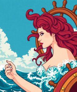 Siren At Vintage Helm Paint By Numbers