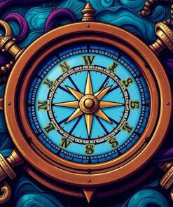 Antique Compass Paint Numbers