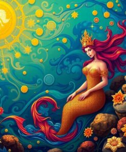 Siren Of Sunken Gold Paint By Numbers