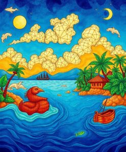 Tropical Waters Paint Numbers