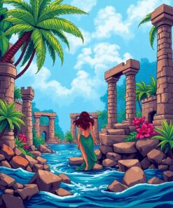 Tropical Ruins Paint Numbers