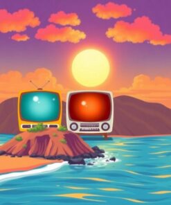 Island Glow Paint Numbers