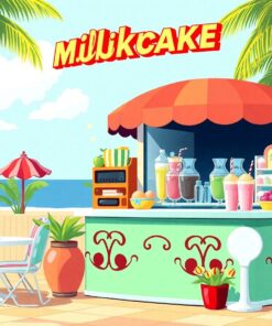 Milkshake Booth Paint Numbers