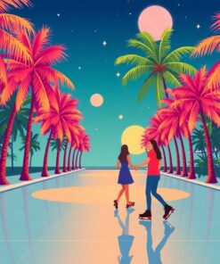 Tropical Palms Paint Numbers