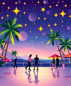 Tropical Stars Paint Numbers