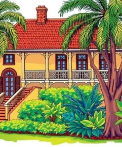 Sketching Colonial Banyan Estates Paint By Numbers