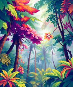 Rainforest Canopies Paint Numbers