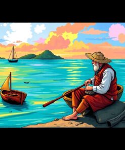 Sketching The Island Fisherman Paint By Numbers