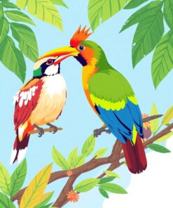 Migratory Birds Paint Numbers