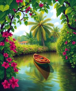 Tropical Vines Paint Numbers