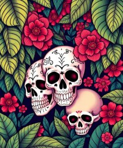 Vintage Fronds Paint Numbers