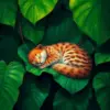 Sleeping Beneath Papaya Leaves Paint By Numbers