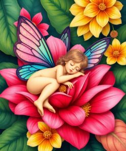 Tropical Petals Paint Numbers