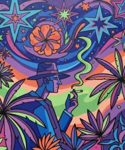 Smoking Under Tropical Stars Paint By Numbers