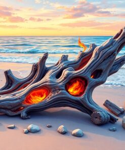 Wood Embers Paint Numbers