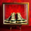 Sneakers Behind Vintage Glass Paint By Numbers