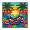 Sneakers In Tropical Sunset Paint By Numbers