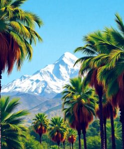 Through Palms Paint Numbers