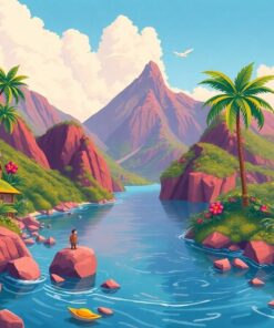 Tropical Caldera Paint Numbers