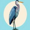 Blue Heron Paint Numbers