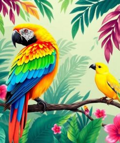 Solstice Jungle Aviary Paint By Numbers