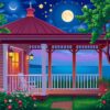 Moonlit Veranda Paint Numbers