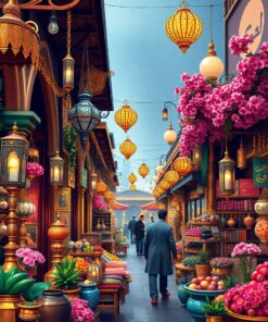 Metals Blossoms Paint Numbers