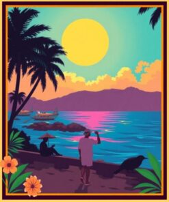 Tropical Waikiki Paint Numbers