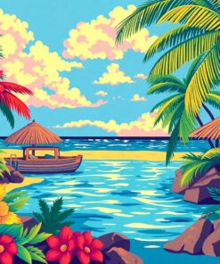 Sounds Of Tropical Waikiki Paint By Numbers