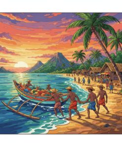 Southern Island Catch Arrival Paint By Numbers