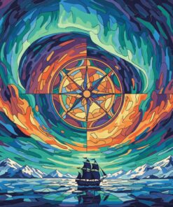 Southern Lights Explorer Dial Paint By Numbers