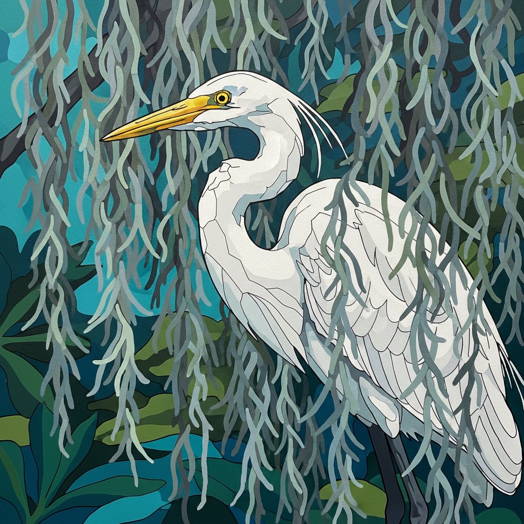 spanish-moss-bird-realism-paint-by-numbers-kit